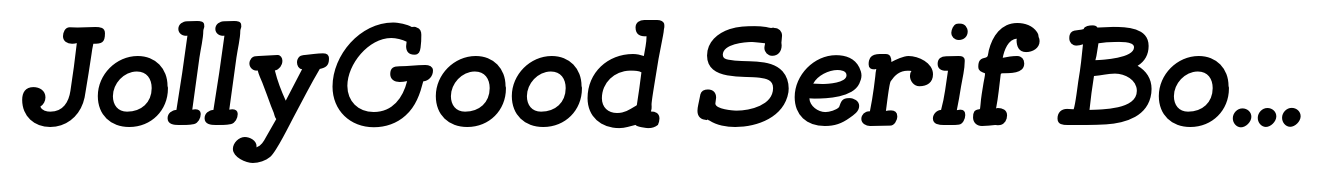 JollyGood Serif Bold Italic